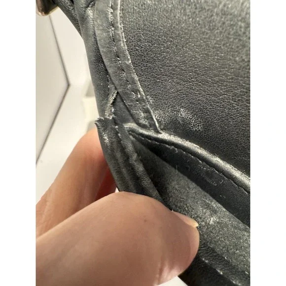 VTG Coach Bag Legacy Medium Studio Flap 9145 Black Leather Crossbody Purse Y2K - Picture 10 of 16